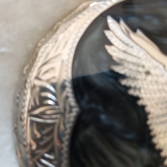 Flying Eagle Belt Buckle Silver/Blue/Black - Picture 2 of 5